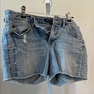 Dear John Star Accented Cutoff Denim Shorts